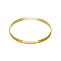Bracelet jonc rond uni en argent sterling plaqué or de 65 mm