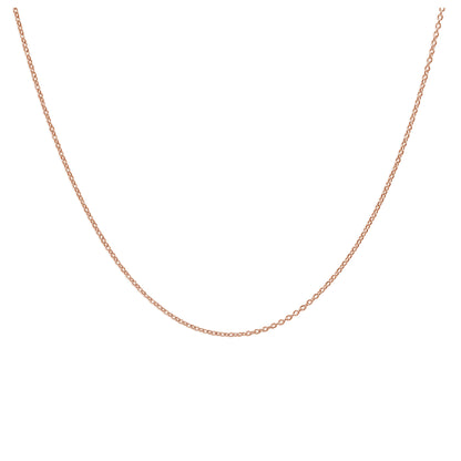 Collier coulissant réglable en argent sterling plaqué or rose