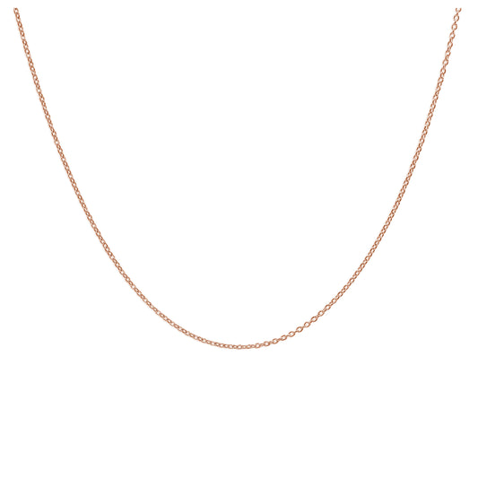 Collier coulissant réglable en argent sterling plaqué or rose