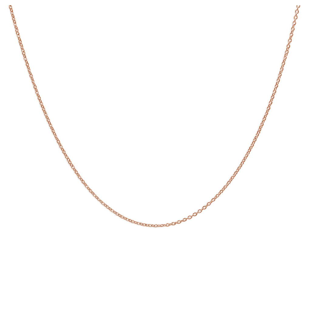 Collier coulissant réglable en argent sterling plaqué or rose