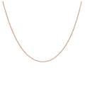 Collier coulissant réglable en argent sterling plaqué or rose