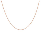 Collier coulissant réglable en argent sterling plaqué or rose