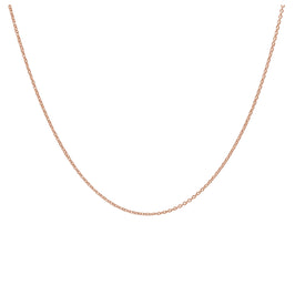 Collier coulissant réglable en argent sterling plaqué or rose