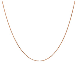 Chaîne coulissante réglable en argent sterling plaqué or rose