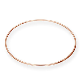 Bracelet jonc rond en argent sterling plaqué or rose de 68 mm
