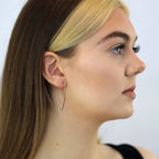 Boucles d'oreilles à tige en argent sterling plaqué or rose