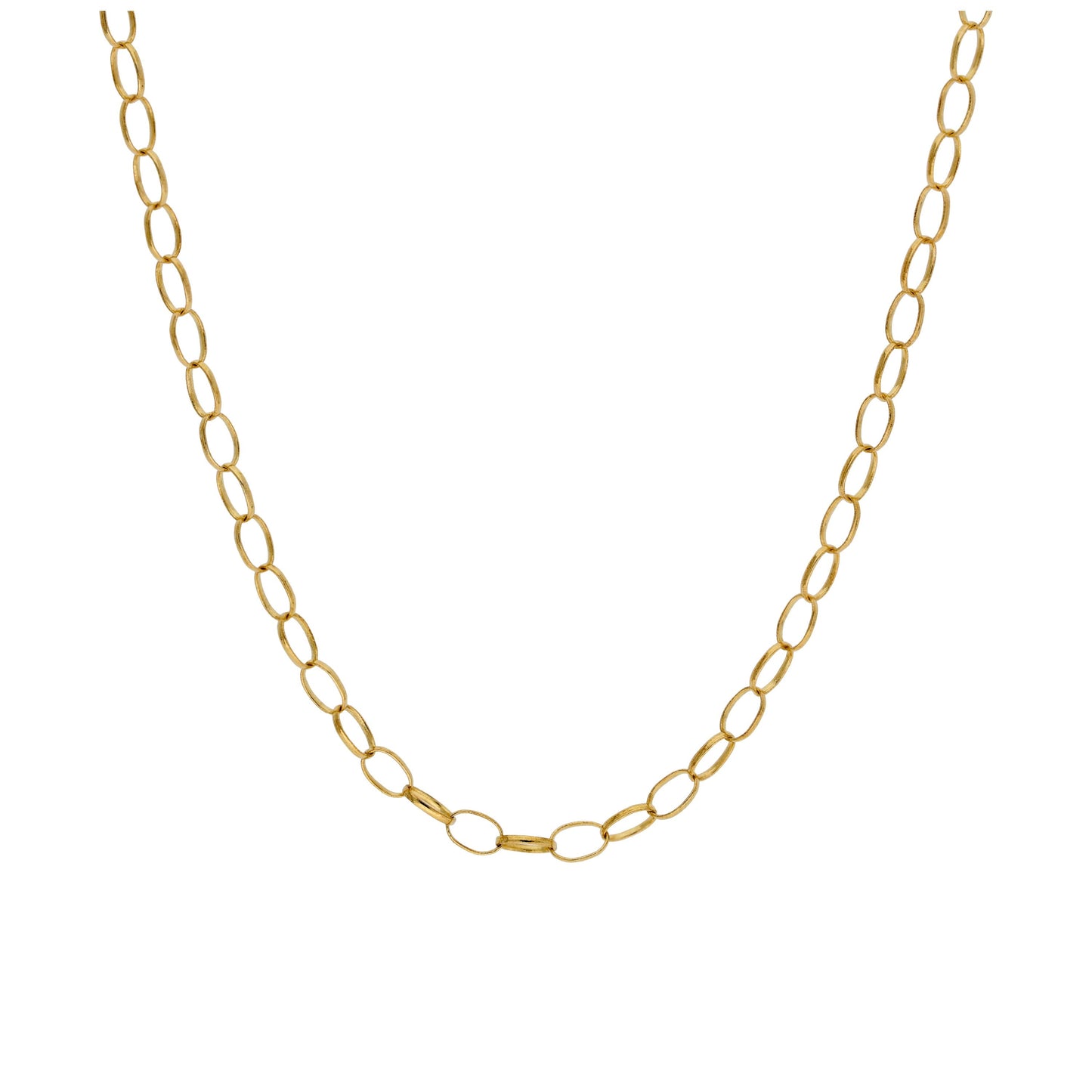 Collier chaîne Belcher ovale en or 9 carats de 2,65 mm, 45,7 à 55,9 cm