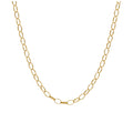 Collier chaîne Belcher ovale en or 9 carats de 2,65 mm, 45,7 à 55,9 cm