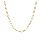 Collier chaîne Belcher ovale en or 9 carats de 2,65 mm, 45,7 à 55,9 cm
