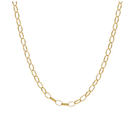 Collier chaîne Belcher ovale en or 9 carats de 2,65 mm, 45,7 à 55,9 cm