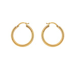 Boucles d'oreilles créoles légères à charnière en or 9 carats de 10 mm à 70 mm