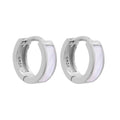 Boucles d'oreilles créoles à charnière en argent sterling de 10 mm