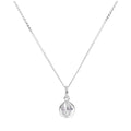 Collier boule ouverte en argent sterling et cristal CZ 14 - 22
