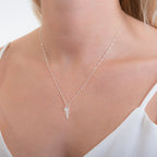 Collier en argent sterling avec arêtes de poisson de 40 à 61 cm
