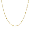 Collier chaîne à billes en or 9 carats, 45 cm