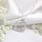 Collier rond sur mesure en argent sterling pour nouveau-né, 40 à 71 cm