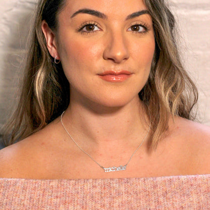 Collier personnalisé en argent sterling avec nom