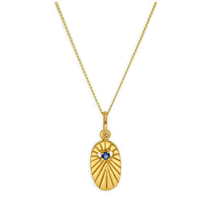 Collier médaillon ovale en argent sterling plaqué or de 35 à 81 cm