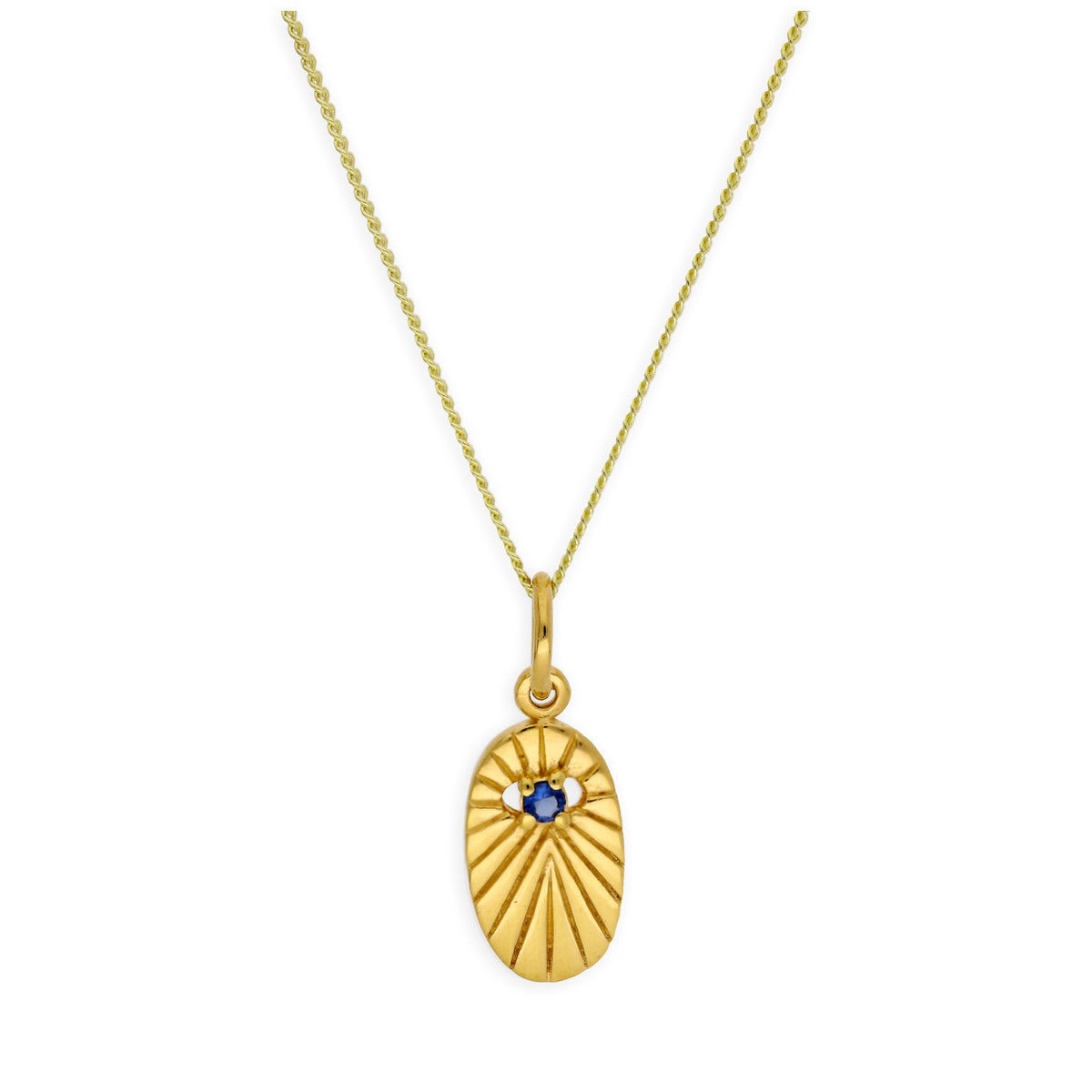 Collier médaillon ovale en argent sterling plaqué or de 35 à 81 cm