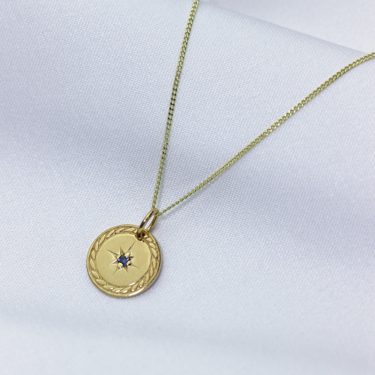 Collier médaillon étoile en argent sterling plaqué or 35 à 81 cm