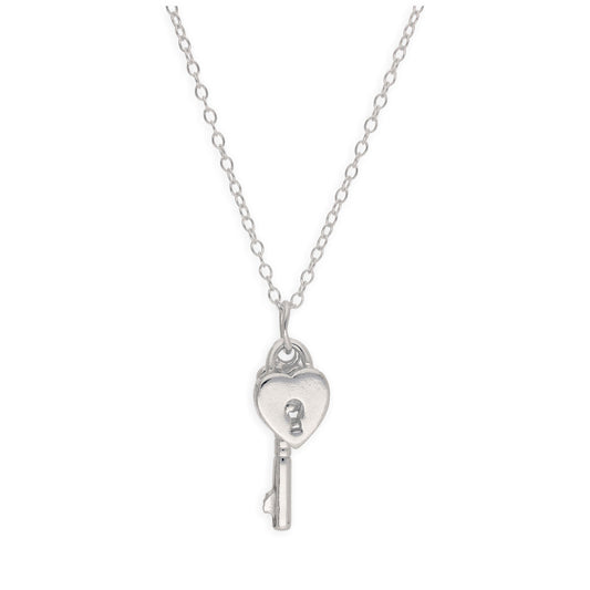 Collier en argent sterling avec cadenas en forme de cœur, 35 à 55 cm