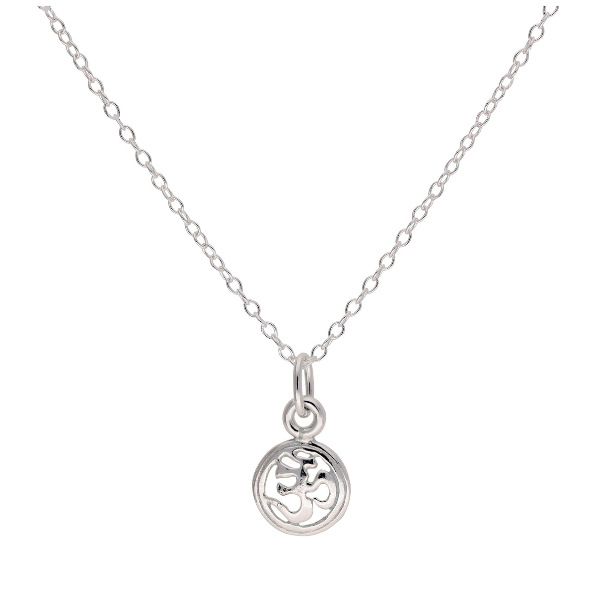 Collier pendentif Ohm en argent sterling de 35 à 55 cm