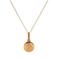 Petit collier rond Saint-Christophe en or 9 carats, 40 à 55 cm