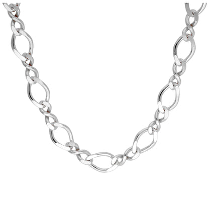 Collier à maillons torsadés Figaro en argent sterling de 40 à 45 cm