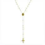 Collier chapelet réglable en or fin 9 carats