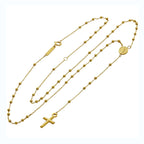 Collier chapelet réglable en or fin 9 carats
