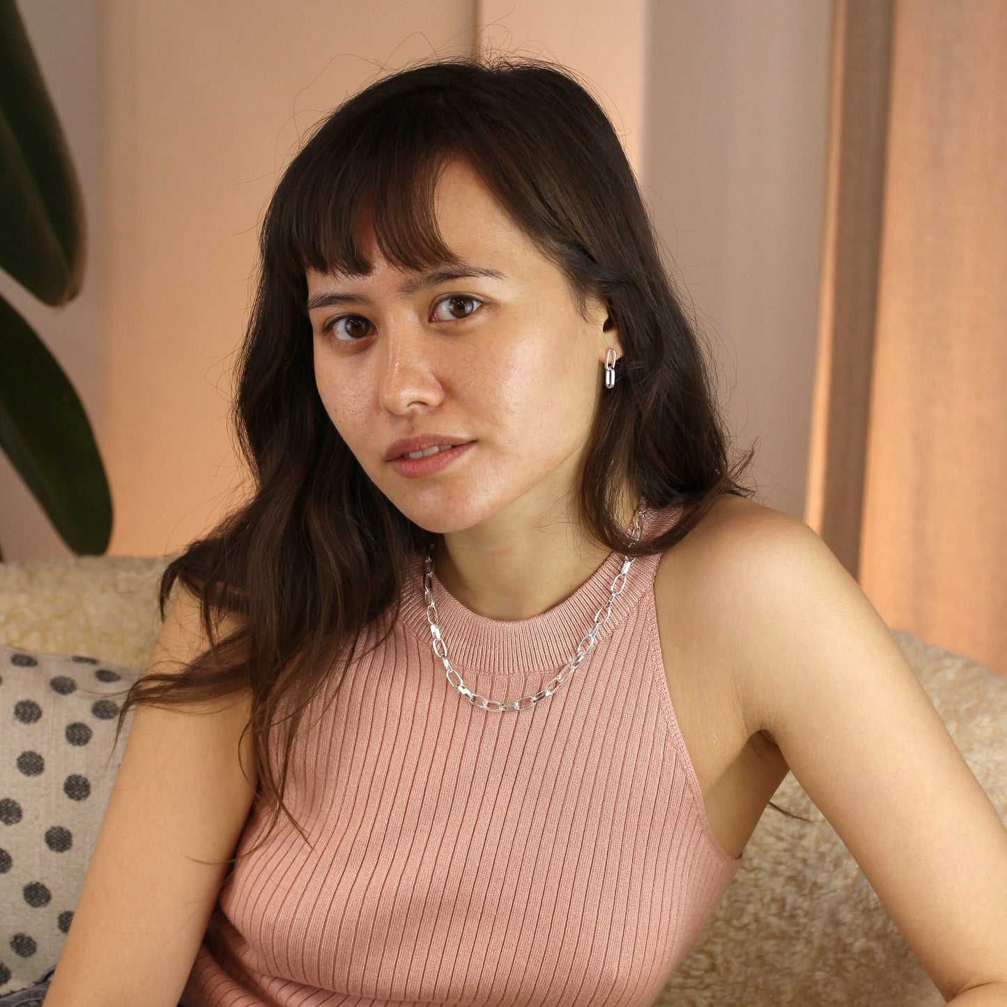 Collier réglable en argent sterling de 40 à 45 cm