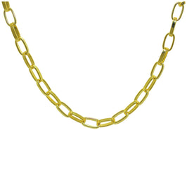 Collier réglable en argent sterling plaqué or de 40 à 45 cm