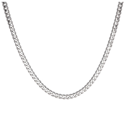 Collier à maillons gourmette en argent sterling de 45,7 cm