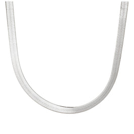 Collier chaîne à chevrons en argent sterling de 45,7 cm