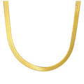 Collier à chevrons en argent sterling plaqué or 45 cm