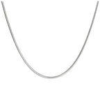 Collier chaîne serpent en argent sterling de 2 mm, 45 cm