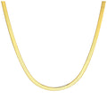 Collier chaîne serpent en argent sterling plaqué or 45 cm