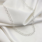 Collier à maillons rolo légers en argent sterling de 5 mm, 45,7 cm