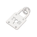Breloque cadenas en argent sterling sur mesure