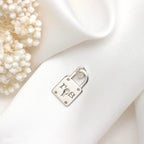 Breloque cadenas en argent sterling sur mesure