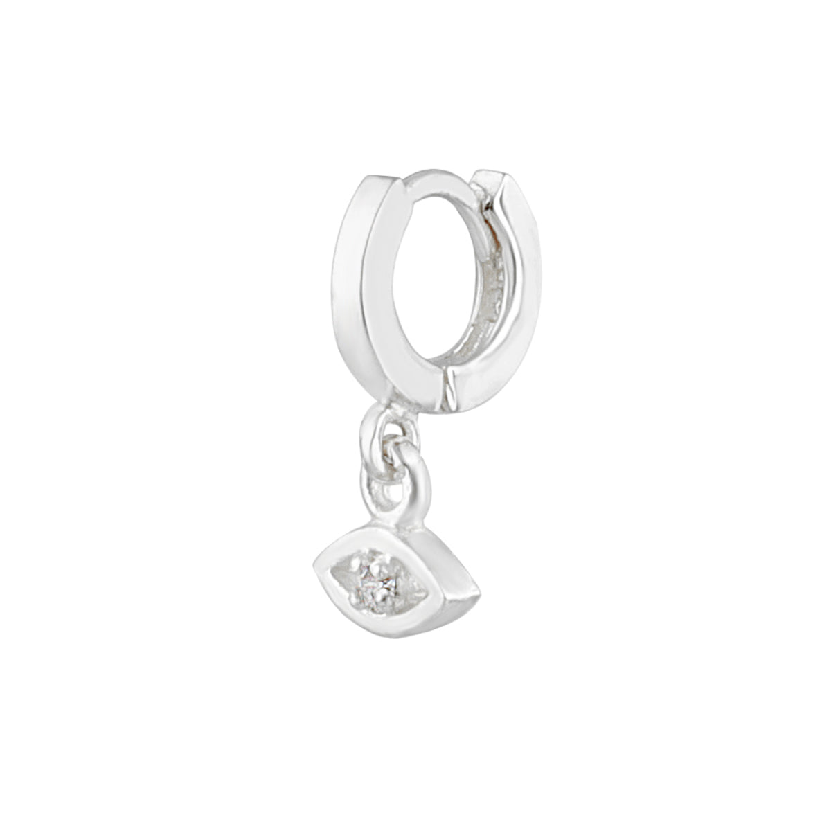 Petit piercing hélix en argent sterling avec zircone cubique, 8 mm, calibre 26