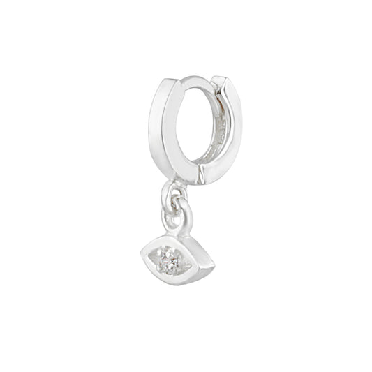 Petit piercing hélix en argent sterling avec zircone cubique, 8 mm, calibre 26