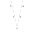 Collier réglable en argent sterling avec plusieurs cœurs de 40 cm