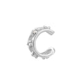 Manchette d'oreille en argent sterling avec double zircone cubique