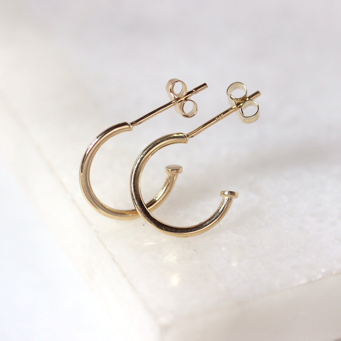 Boucles d'oreilles créoles ouvertes en or 9 carats de 11 mm