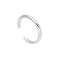 Manchette d'oreille unie en argent sterling