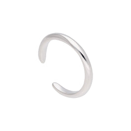 Manchette d'oreille unie en argent sterling