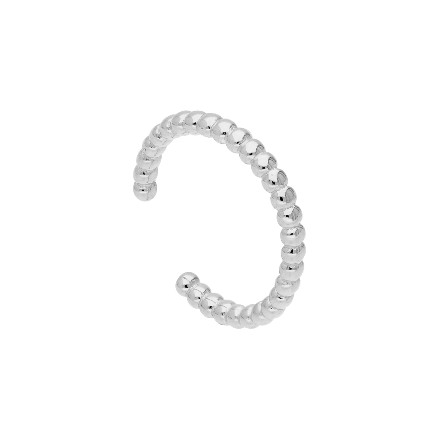 Boucle d'oreille à pompon en argent sterling avec perles