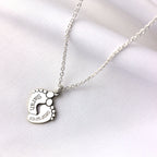 Collier personnalisé en argent sterling avec nom de bébé (40 à 60 cm)