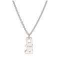Collier personnalisé en argent sterling avec nom de lapin, 40 à 61 cm